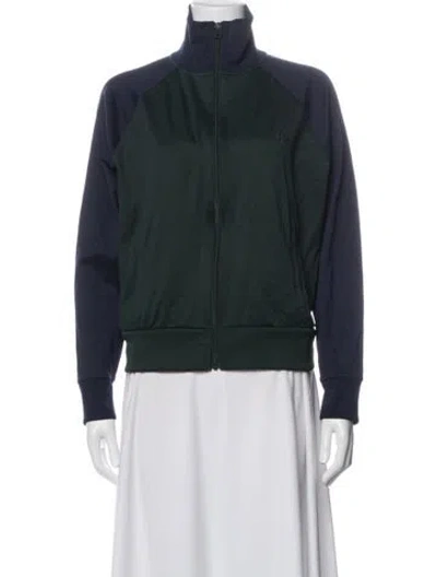 Pre-owned Tory Sport Bomber Jacket In Green