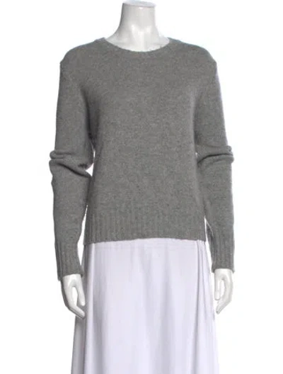 Pre-owned Tory Sport Cashmere Crew Neck Sweater In Grey