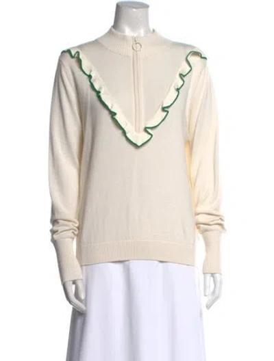 Pre-owned Tory Sport Cashmere Crew Neck Sweater In Neutral
