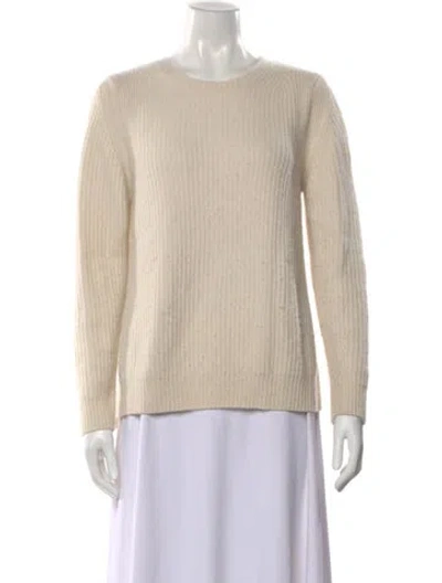 Pre-owned Tory Sport Cashmere Crew Neck Sweater In Neutral