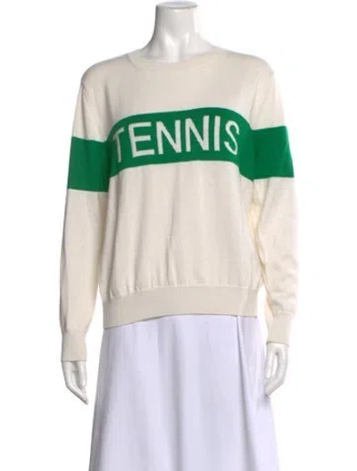 Pre-owned Tory Sport Cashmere Graphic Print Sweater In Multi