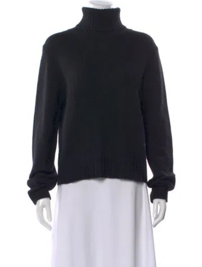 Pre-owned Tory Sport Cashmere Turtleneck Sweater In Black