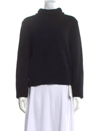 Pre-owned Tory Sport Cashmere Turtleneck Sweater In Black