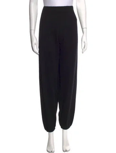 Pre-owned Tory Sport Cashmere Wide Leg Pants In Black