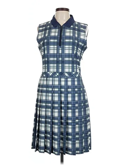 Pre-owned Tory Sport Casual Dress In Blue