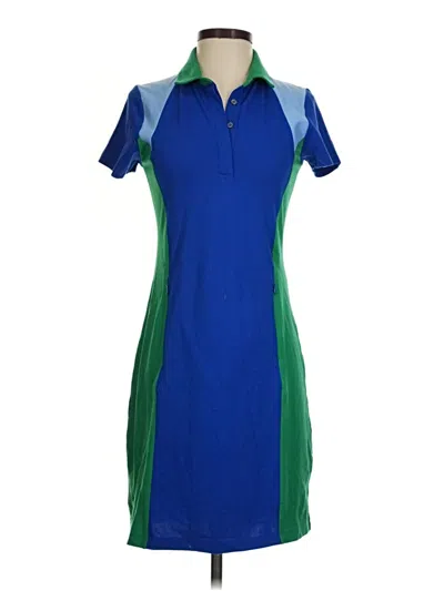 Pre-owned Tory Sport Casual Dress In Blue