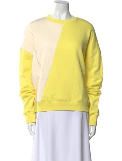 Pre-owned Tory Sport Colorblock Pattern Crew Neck Sweatshirt In Multi