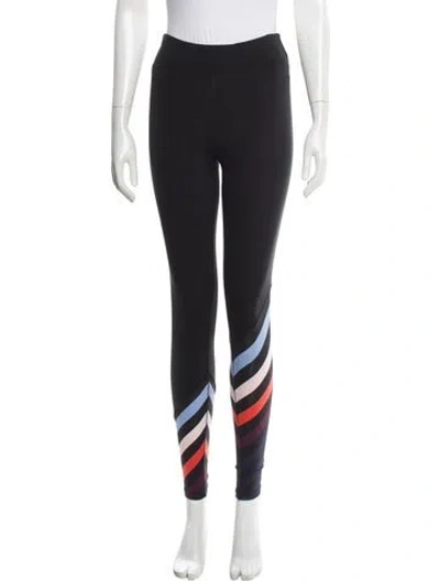Pre-owned Tory Sport Colorblock Pattern Cutout Accent Sweatpants In Gray