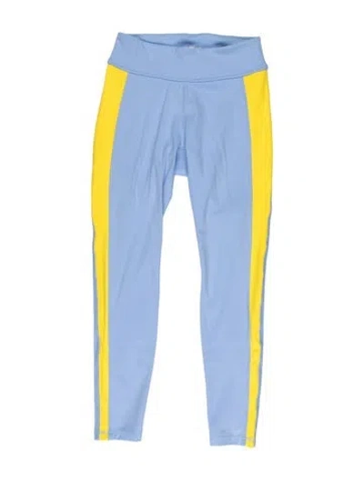 Pre-owned Tory Sport Colorblock Pattern Pants In Blue
