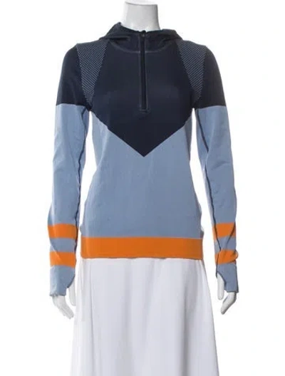 Pre-owned Tory Sport Colorblock Pattern Performance Jacket In Blue
