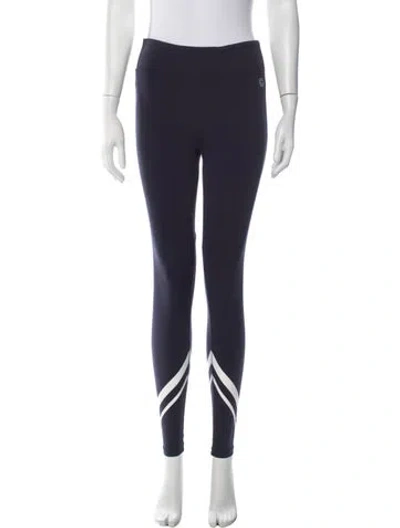 Pre-owned Tory Sport Colorblock Pattern Skinny Leg Pants In Blue
