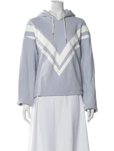 Pre-owned Tory Sport Colorblock Pattern Top In Blue