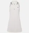 Tory Sport Cotton Piqué Minidress In White