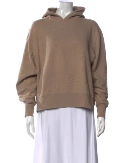 Pre-owned Tory Sport Crew Neck Long Sleeve Hoodie In Neutral