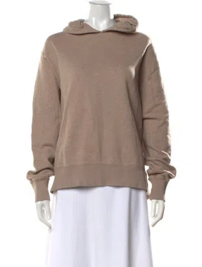 Pre-owned Tory Sport Crew Neck Long Sleeve Hoodie In Neutral