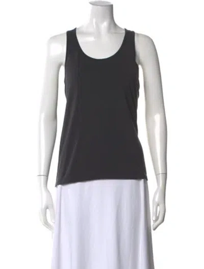 Pre-owned Tory Sport Crew Neck Sleeveless Top In Black