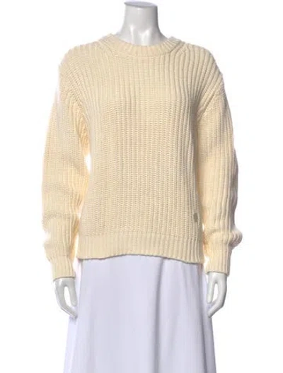 Pre-owned Tory Sport Crew Neck Sweater In Neutral