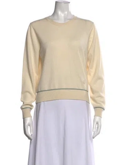 Pre-owned Tory Sport Crew Neck Sweater In Neutrals