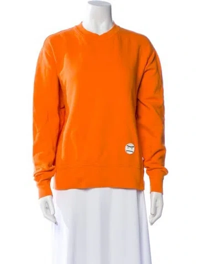 Pre-owned Tory Sport Crew Neck Sweater In Orange