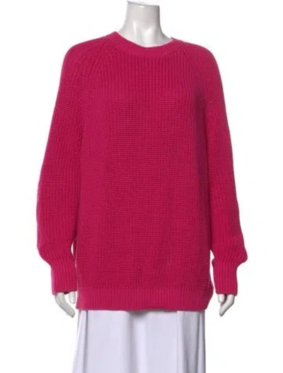 Pre-owned Tory Sport Crew Neck Sweater In Pink