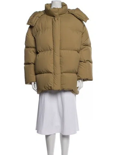 Pre-owned Tory Sport Down Coat In Neutral
