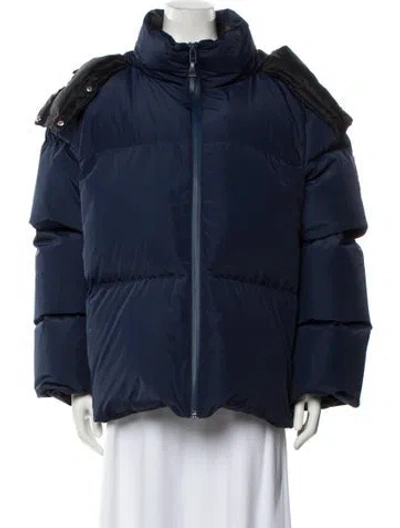 Pre-owned Tory Sport Down Jacket In Blue