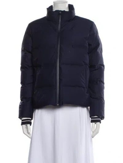 Pre-owned Tory Sport Down Jacket In Blue