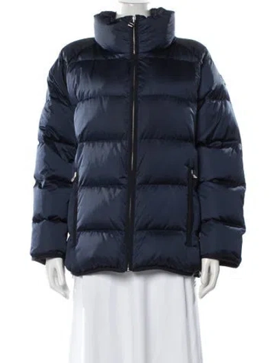 Pre-owned Tory Sport Down Jacket In Blue