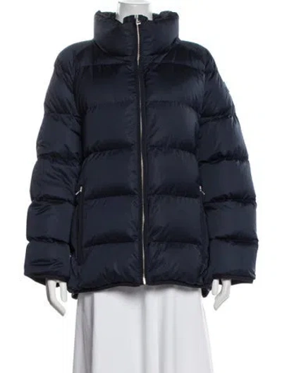 Pre-owned Tory Sport Down Jacket In Blue
