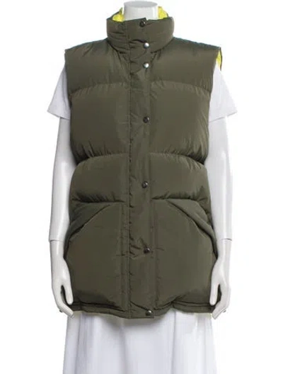 Pre-owned Tory Sport Down Jacket In Green