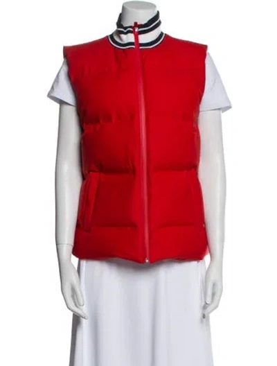 Pre-owned Tory Sport Down Jacket In Red