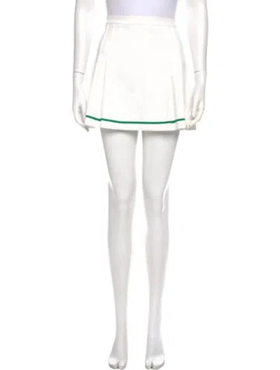 Pre-owned Tory Sport Embroidered Accent Mini Skirt In Multi