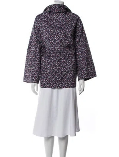 Pre-owned Tory Sport Floral Print Jacket In Purple