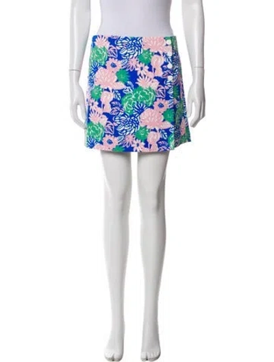 Pre-owned Tory Sport Floral Print Mini Shorts W/ Tags In White