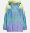 Tory Sport Gradient Hooded Jacket In Purple/yellow Essence