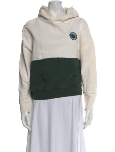 Pre-owned Tory Sport Graphic Print Crew Neck Sweater In Neutral