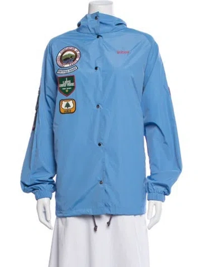 Pre-owned Tory Sport Graphic Print Jacket In Blue