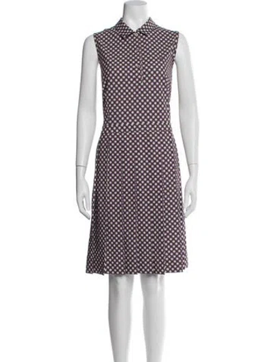 Pre-owned Tory Sport Graphic Print Knee-length Dress In Multi