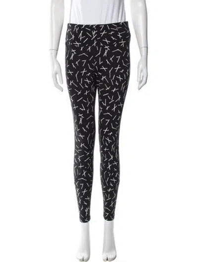 Pre-owned Tory Sport Graphic Print Skinny Leg Pants In Blue