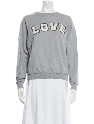 Pre-owned Tory Sport Graphic Print Sweater In Gray