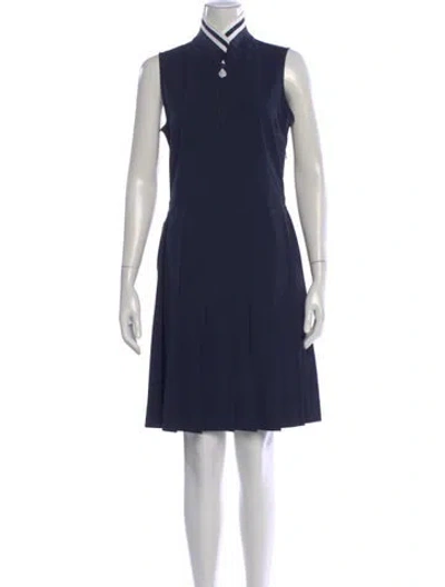 Pre-owned Tory Sport Knee-length Dress In Blue