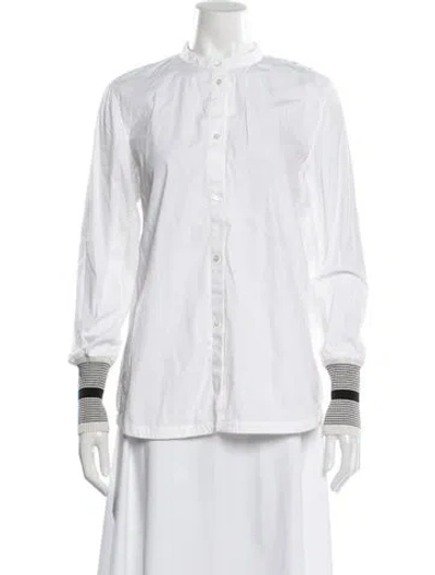 Pre-owned Tory Sport Long Sleeve Top In White