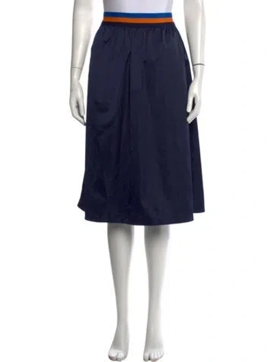 Pre-owned Tory Sport Midi Length Skirt In Blue
