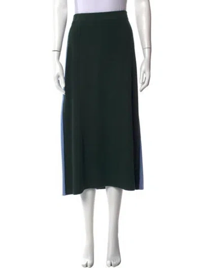 Pre-owned Tory Sport Midi Length Skirt In Green