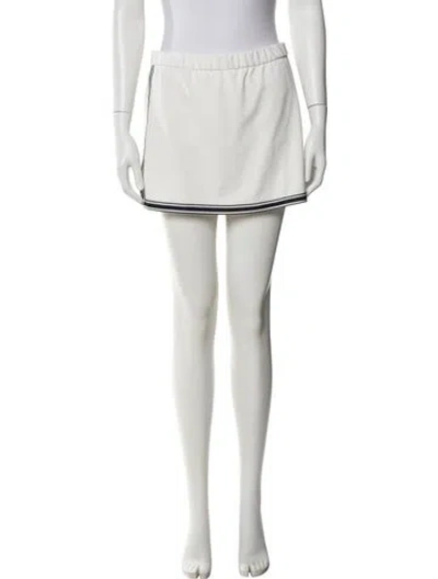 Pre-owned Tory Sport Mini Shorts In White