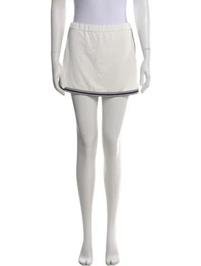 Pre-owned Tory Sport Mini Shorts In White