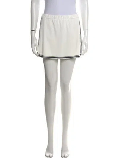 Pre-owned Tory Sport Mini Shorts In White