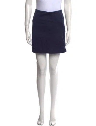 Pre-owned Tory Sport Mini Skirt In Blue