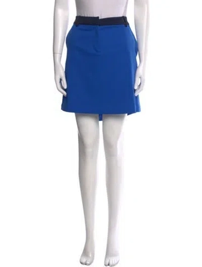 Pre-owned Tory Sport Mini Skirt In Blue