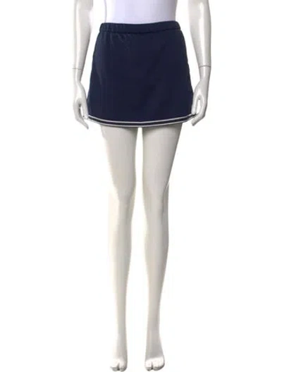 Pre-owned Tory Sport Mini Skirt In Blue